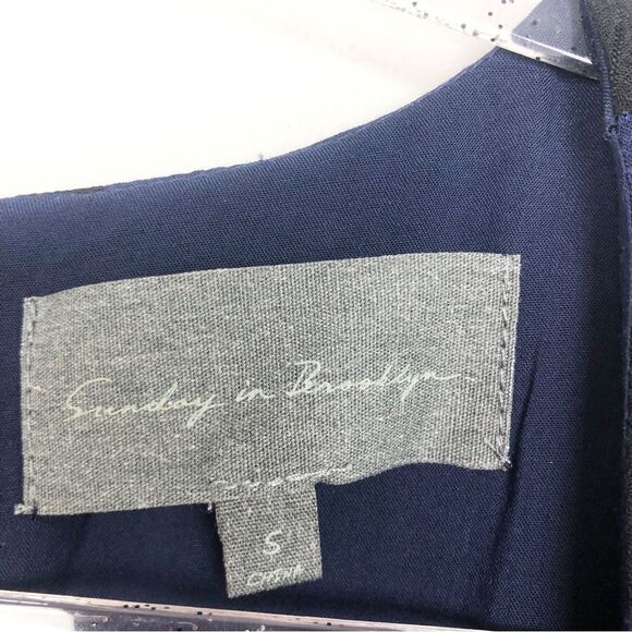 ANTHROPOLOGIE | SUNDAY IN BROOKLYN Leger Striped Side Tie Dress Women’s Size S - Picture 10 of 14